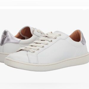 UGG Women’s Milo White Leather Lace Up Sneaker